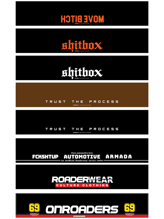 Window Streamers V2 Roaderwear Onroaders FCKSHTUP 2025