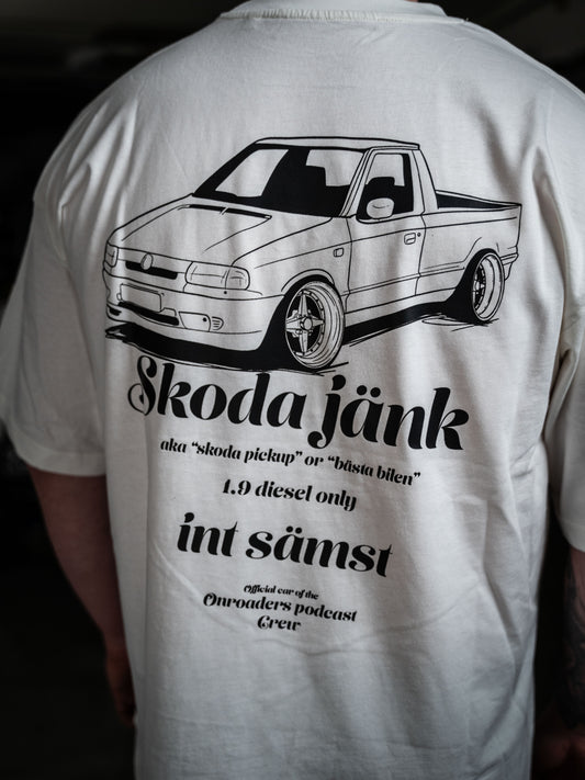ONROADERS PODCAST SKODAJÄNK WHITE T-SHIRT
