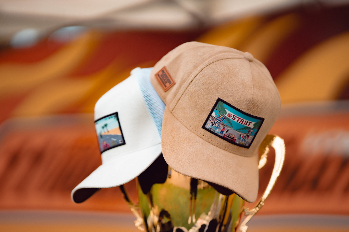 The Sand Outrun Patch Trucker Snapback Classic 5-panel