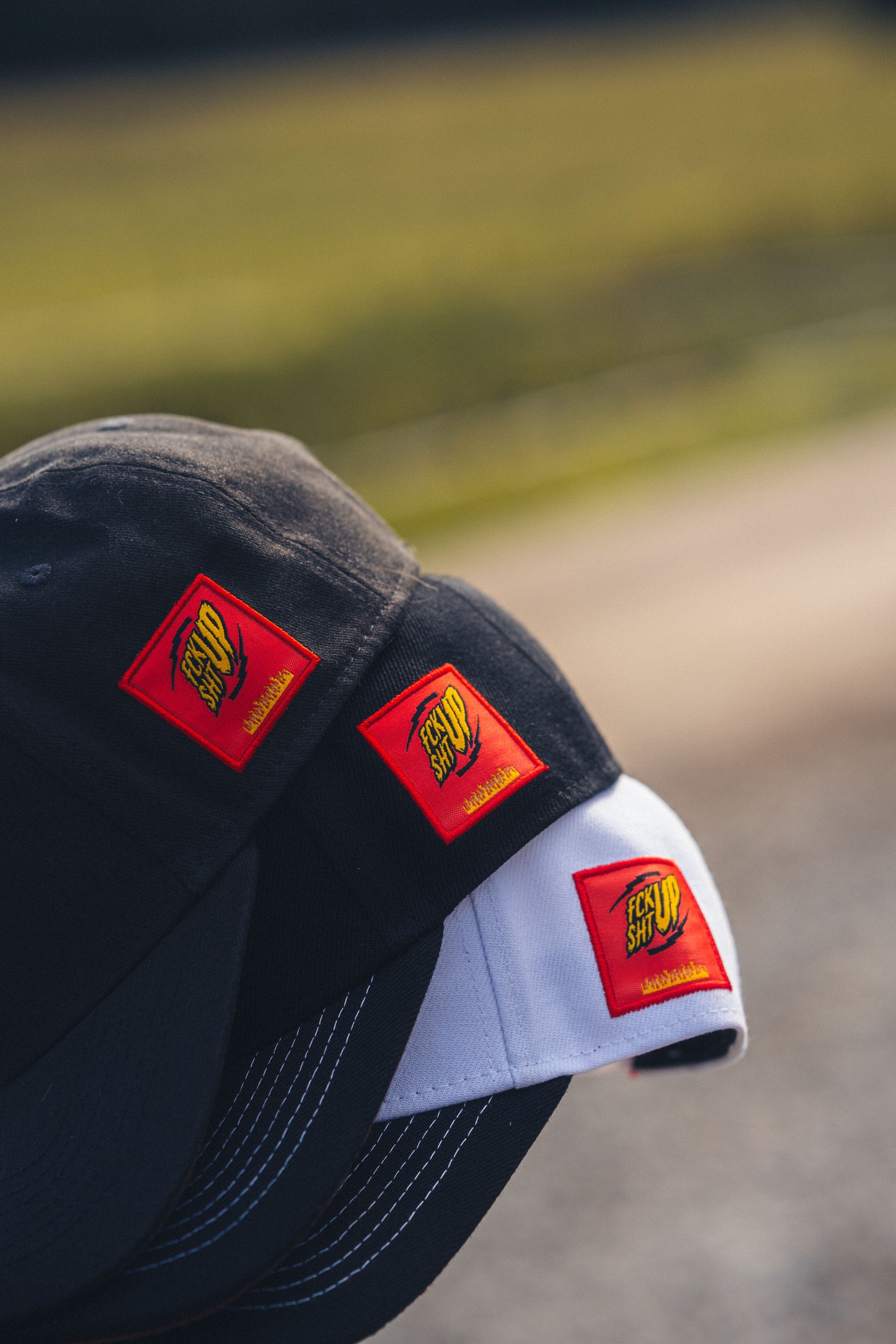 Fckshtup Flames Grey Baseball Cap / Keps 5-panel