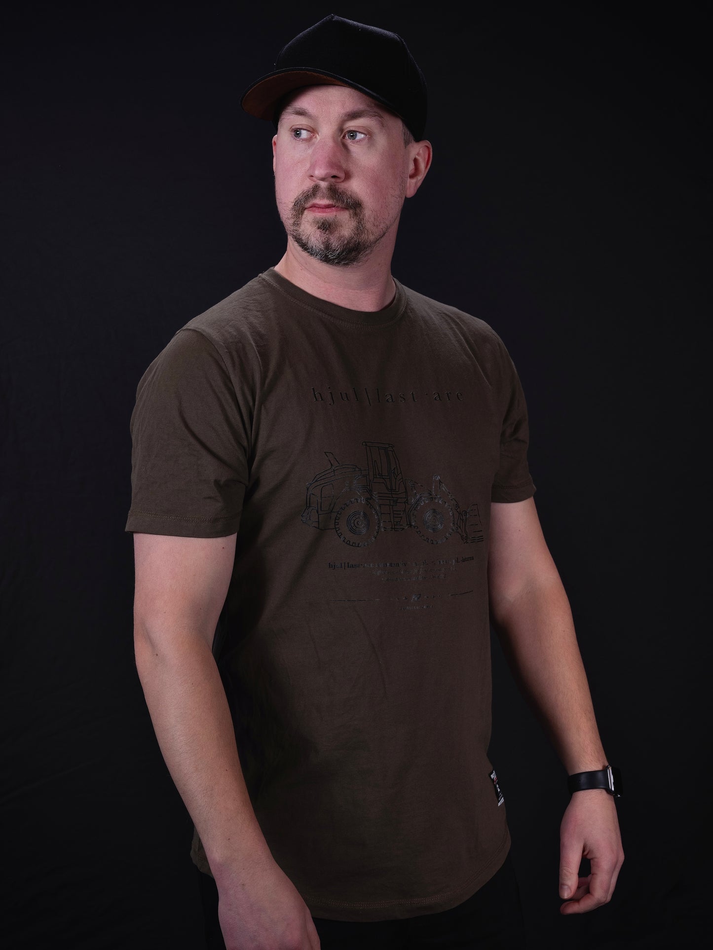 Raketforskaren - Hjullastare - Grön T-shirt