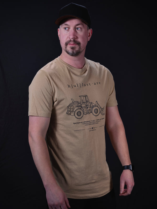Raketforskaren - Hjullastare - Beige T-shirt