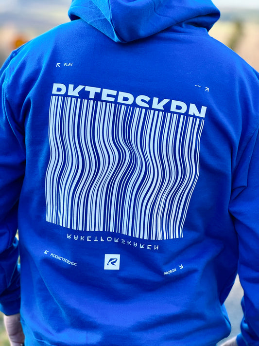 Raketforskaren - Tunga Stenar - Blå Hoodie