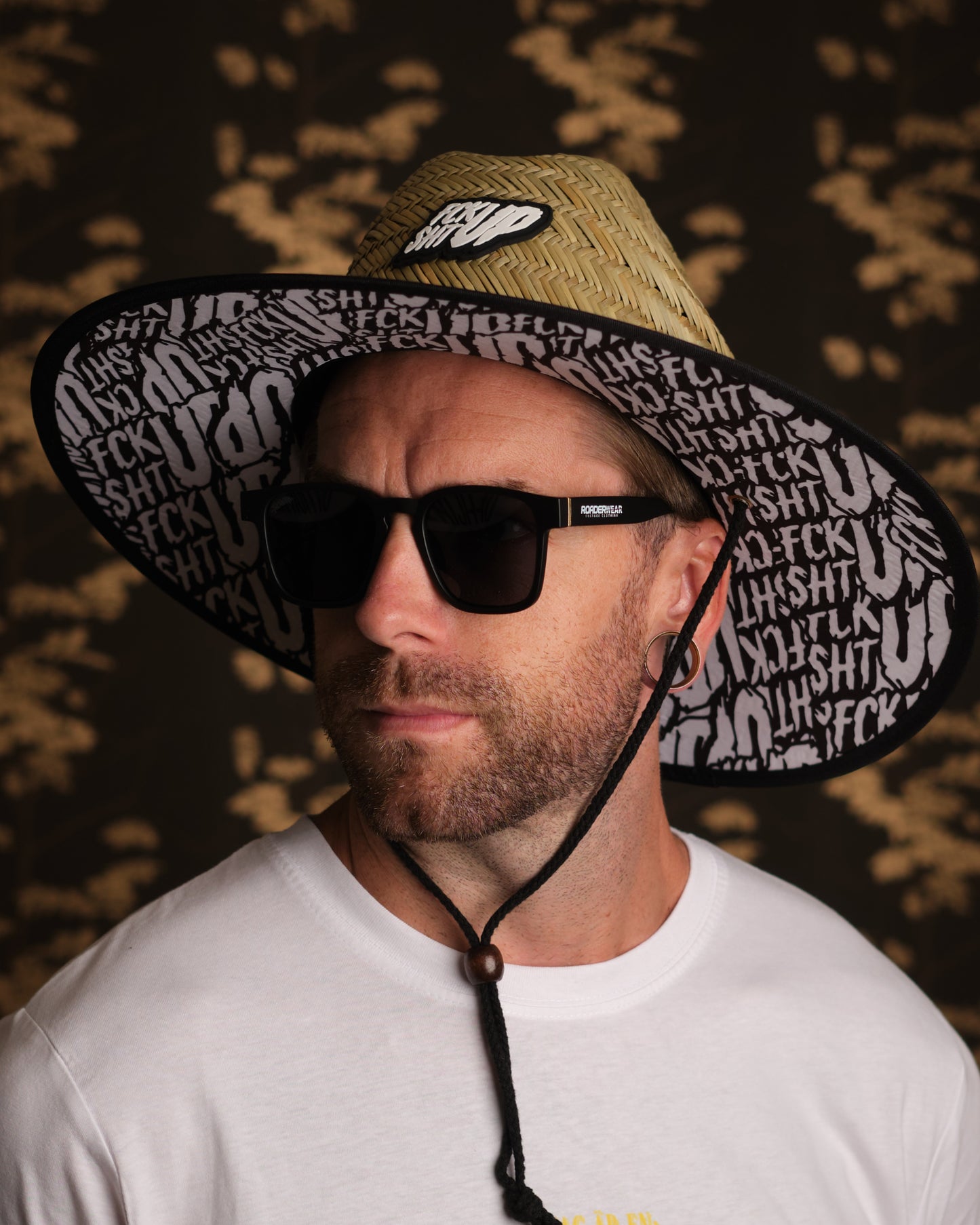Roaderwear Strawhat / Stråhatt / Hatt with Fckshtup logo