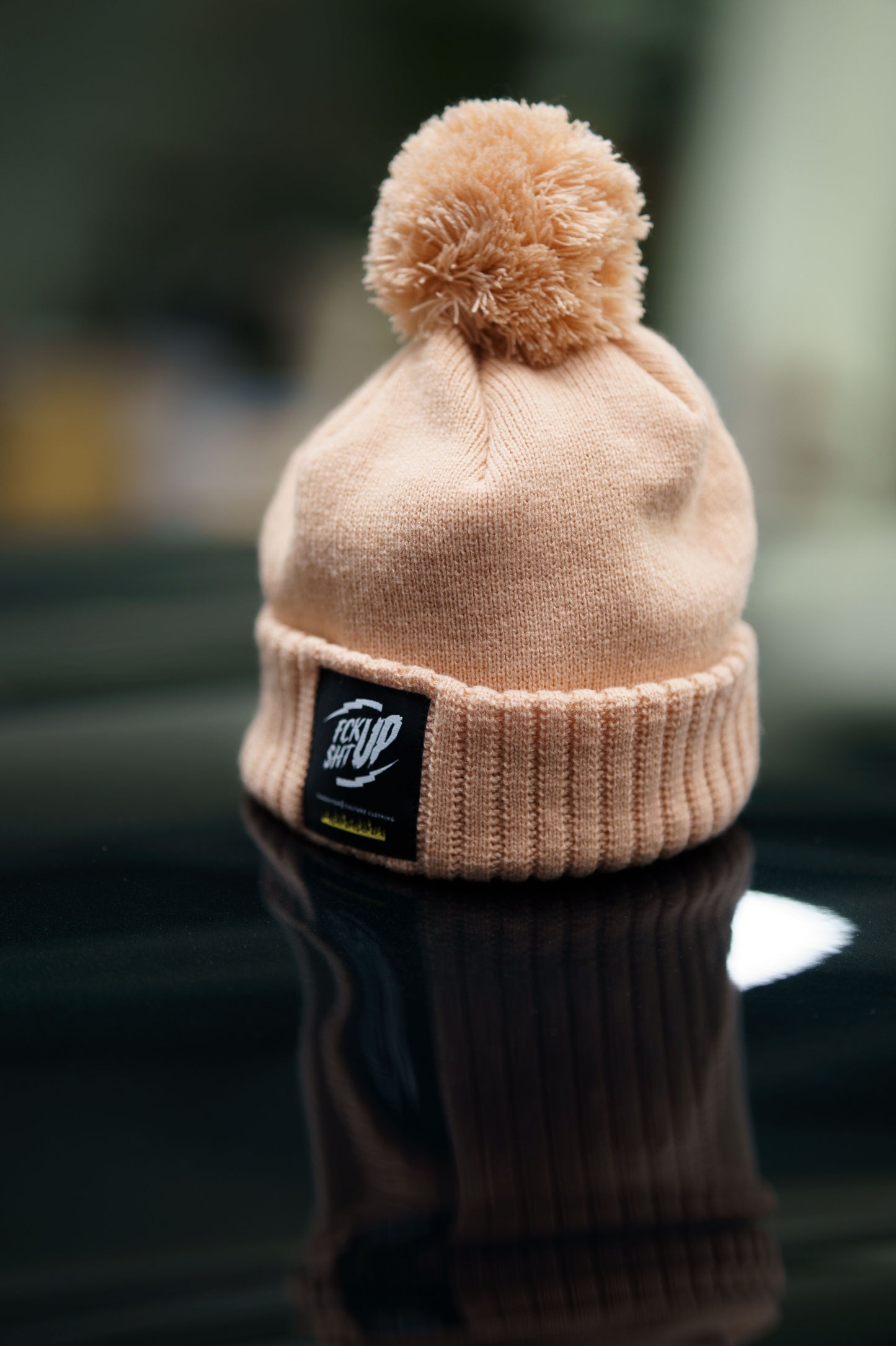 The Roaderwear Classic Beanie / Mössa med toffs - Pink / Pastell