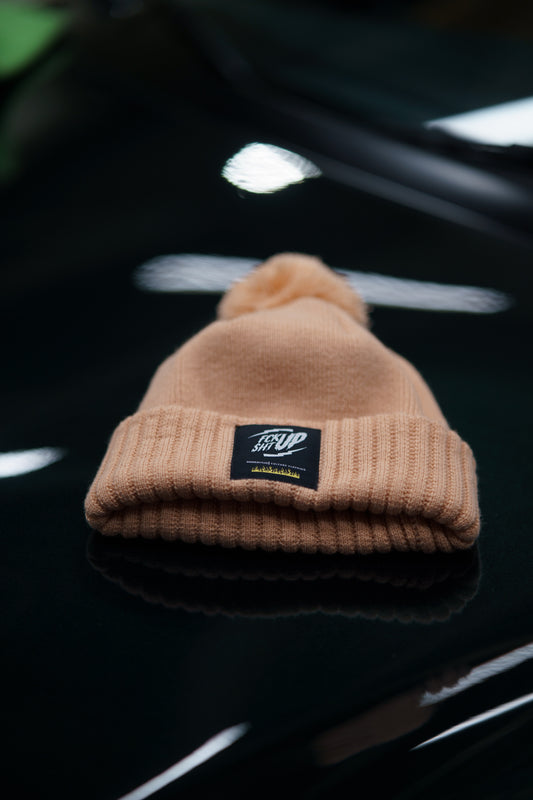 The Roaderwear Classic Beanie / Mössa med toffs - Pink / Pastell
