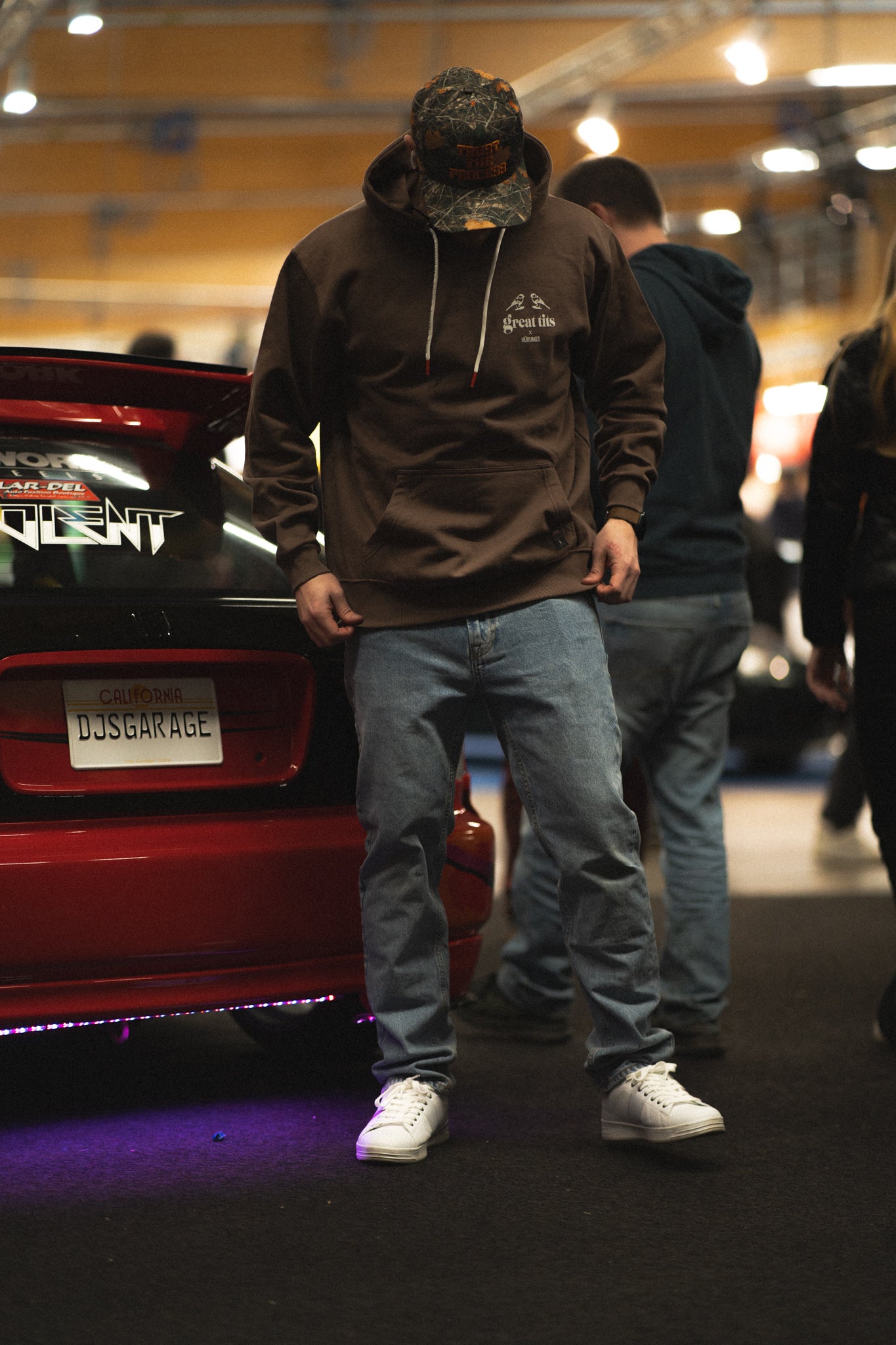 HÜRUNG3 Classic Great Tits Mocha Brun Hoodie