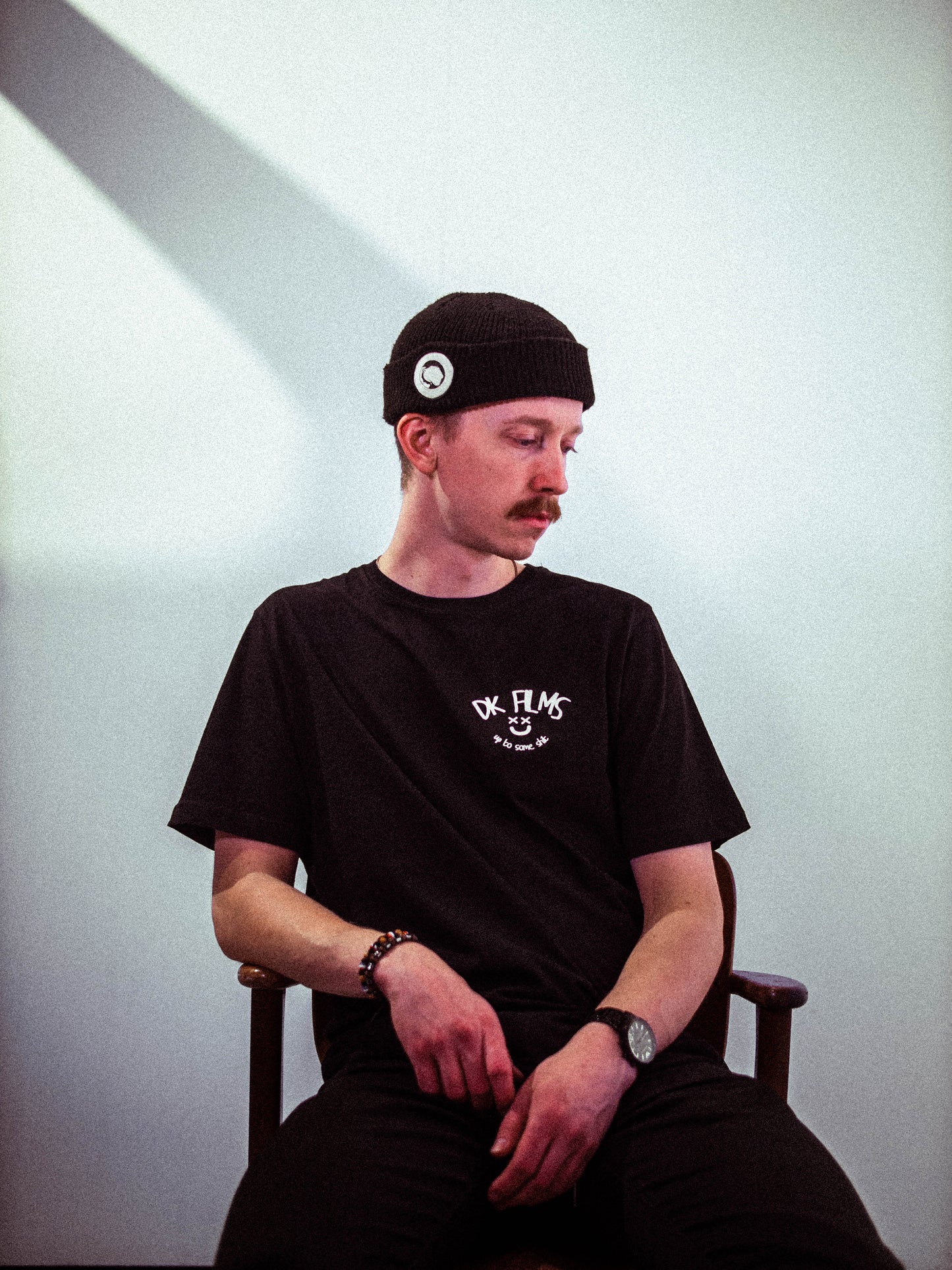 DK FILMS T-SHIRT - UP TO SOME SHIT - BLACK