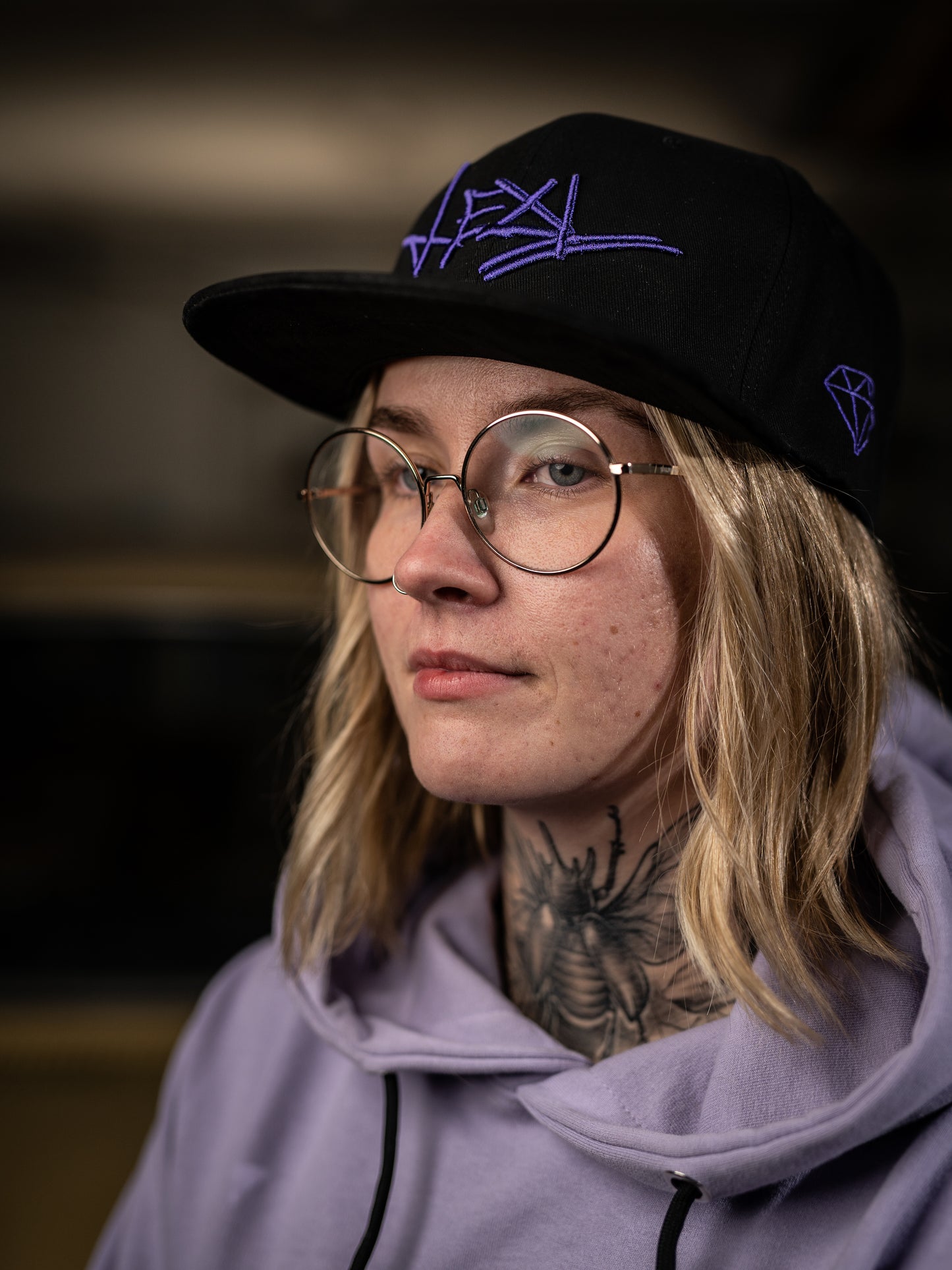 LEXI BLACK SNAPBACK CAP