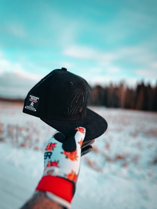 Roaderwear Snapback Cap Full Black Fckshtup OG