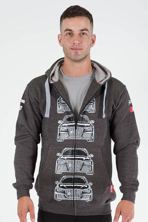 HARDTUNED - AUDI RS3, RS4, RS5 & RS6 ZIP-Hoodie - Grey