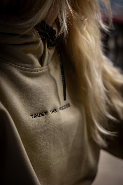 Hoodie Trust The Process - Sand Color