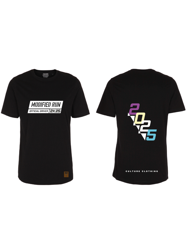 Modified Run Driver 2025 T-shirt - No mods, No fun!