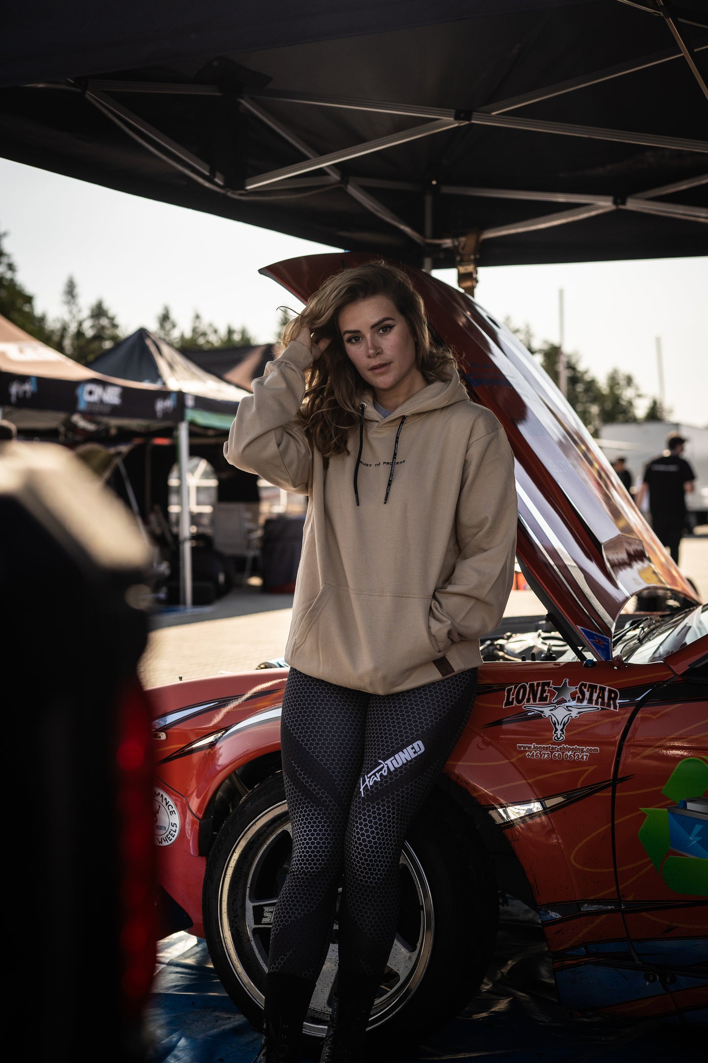 Hoodie Trust The Process - Sand Color