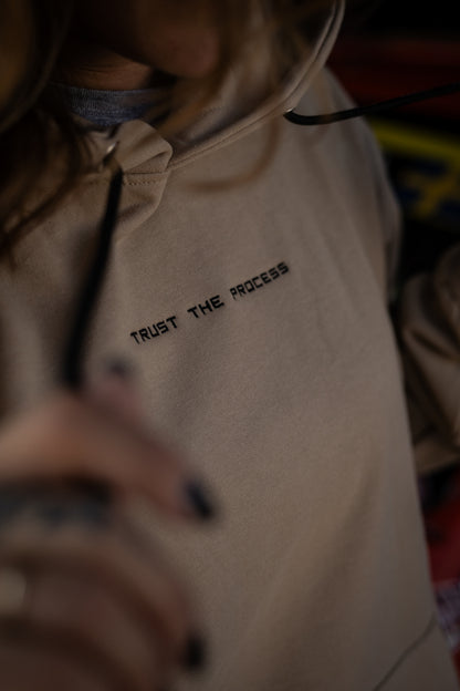 Hoodie Trust The Process - Sand Color