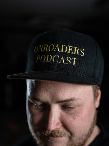 Onroaders Podcast MegaLimited Golden Snapback Cap