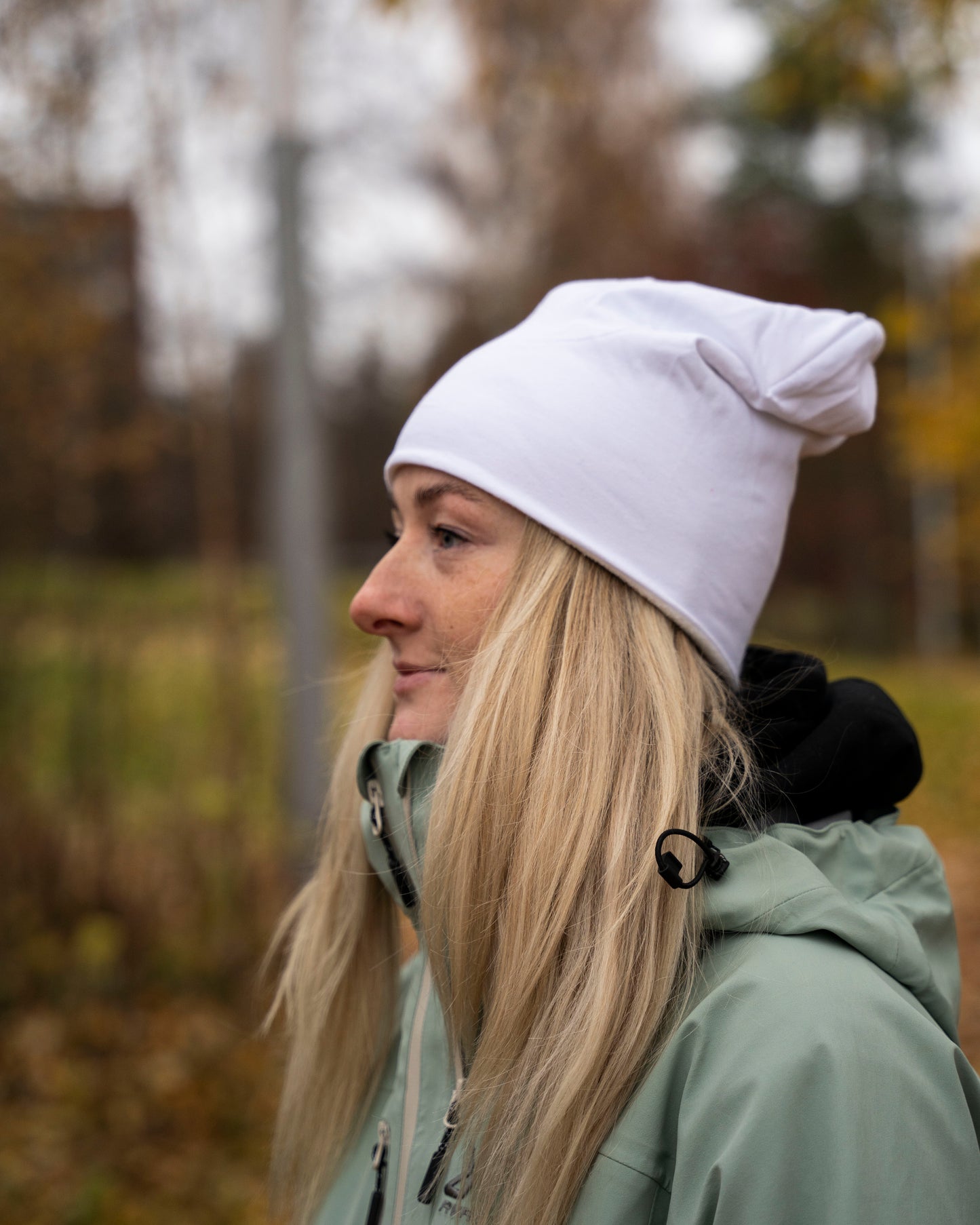 Roaderwear Thin White Beanie – Tunn mössa / arbetsmössa