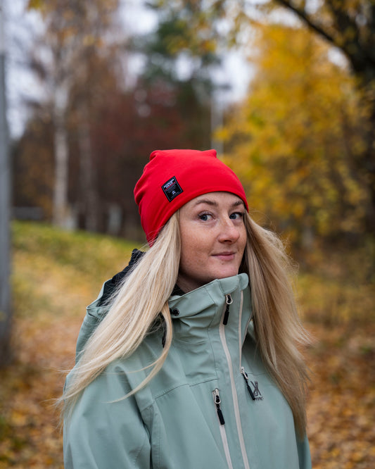 Roaderwear Thin Red Beanie – Tunn mössa / arbetsmössa