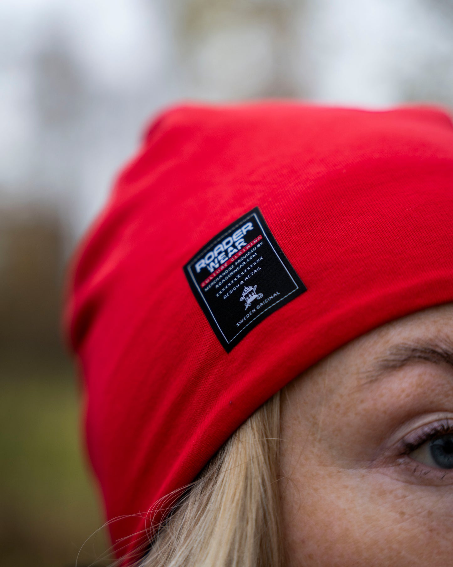 Roaderwear Thin Red Beanie – Tunn mössa / arbetsmössa