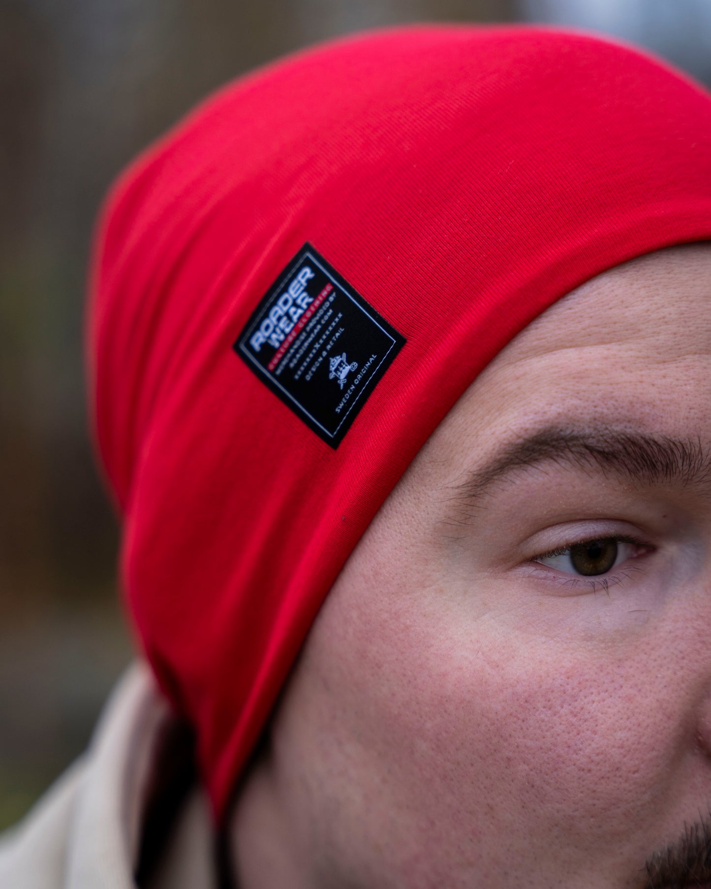 Roaderwear Thin Red Beanie – Tunn mössa / arbetsmössa
