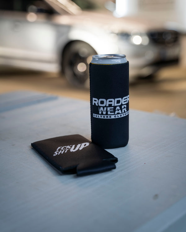 Roaderwear Fckshtup Thin Coozie Can Cooler - Black