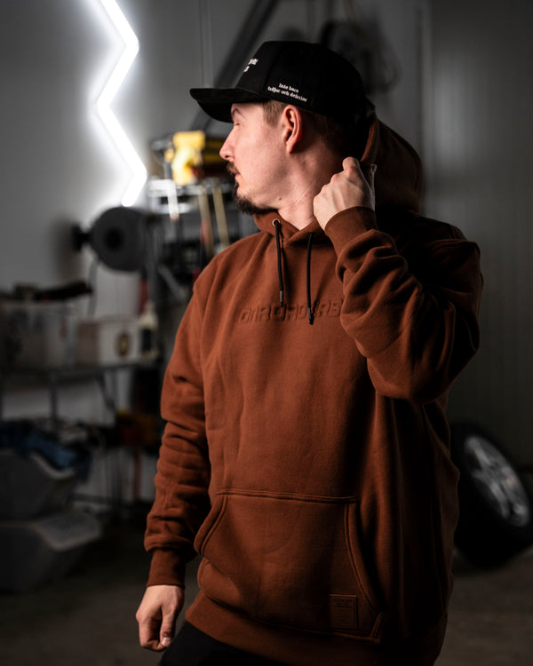 Onroaders Hoodie Embossed Logo Red