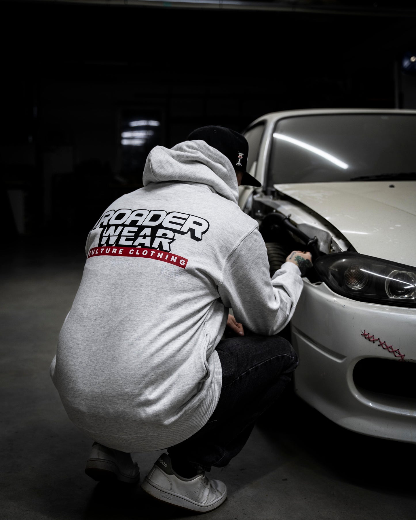 Roaderwear Hoodie The Megaluxe Design - Ash Color