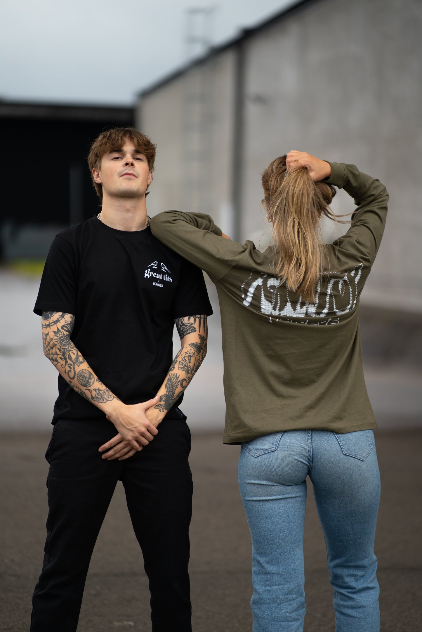 Fckshtup Drool Version - New Army Green Långärmad T-shirt