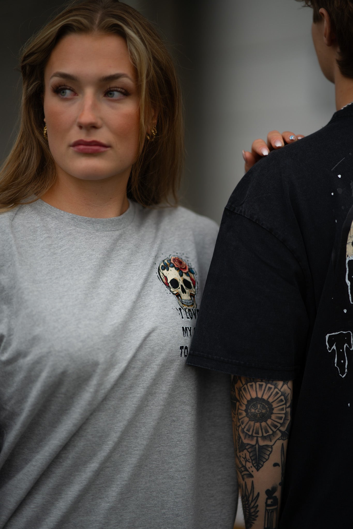 I Love My Car to Death Oxford Grey Långärmad T-shirt