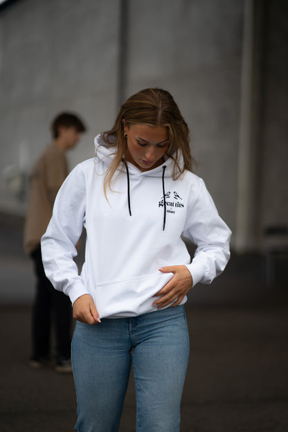 HÜRUNG3 Classic Great Tits White Hoodie