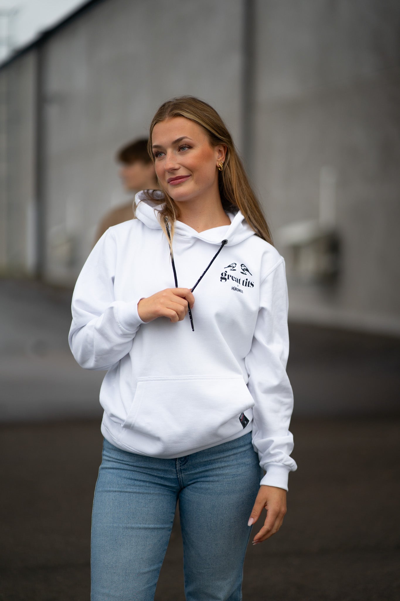 HÜRUNG3 Classic Great Tits White Hoodie