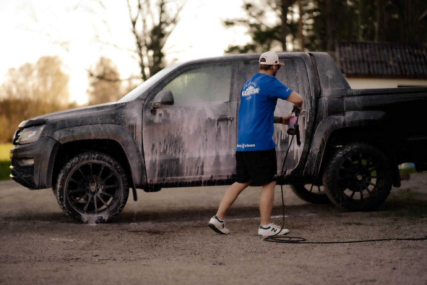 Unofficial Clean Car Club Tee - Magic Blue