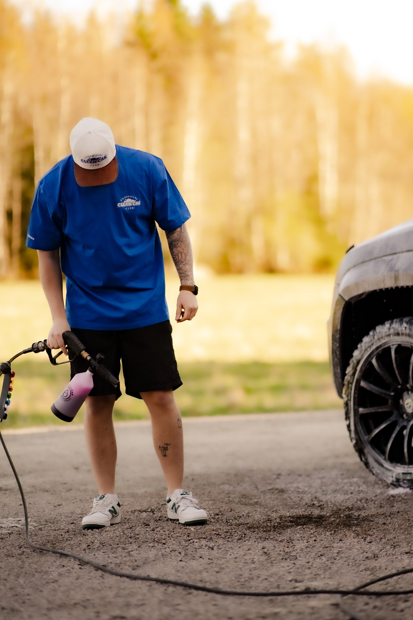 Unofficial Clean Car Club Tee - Magic Blue