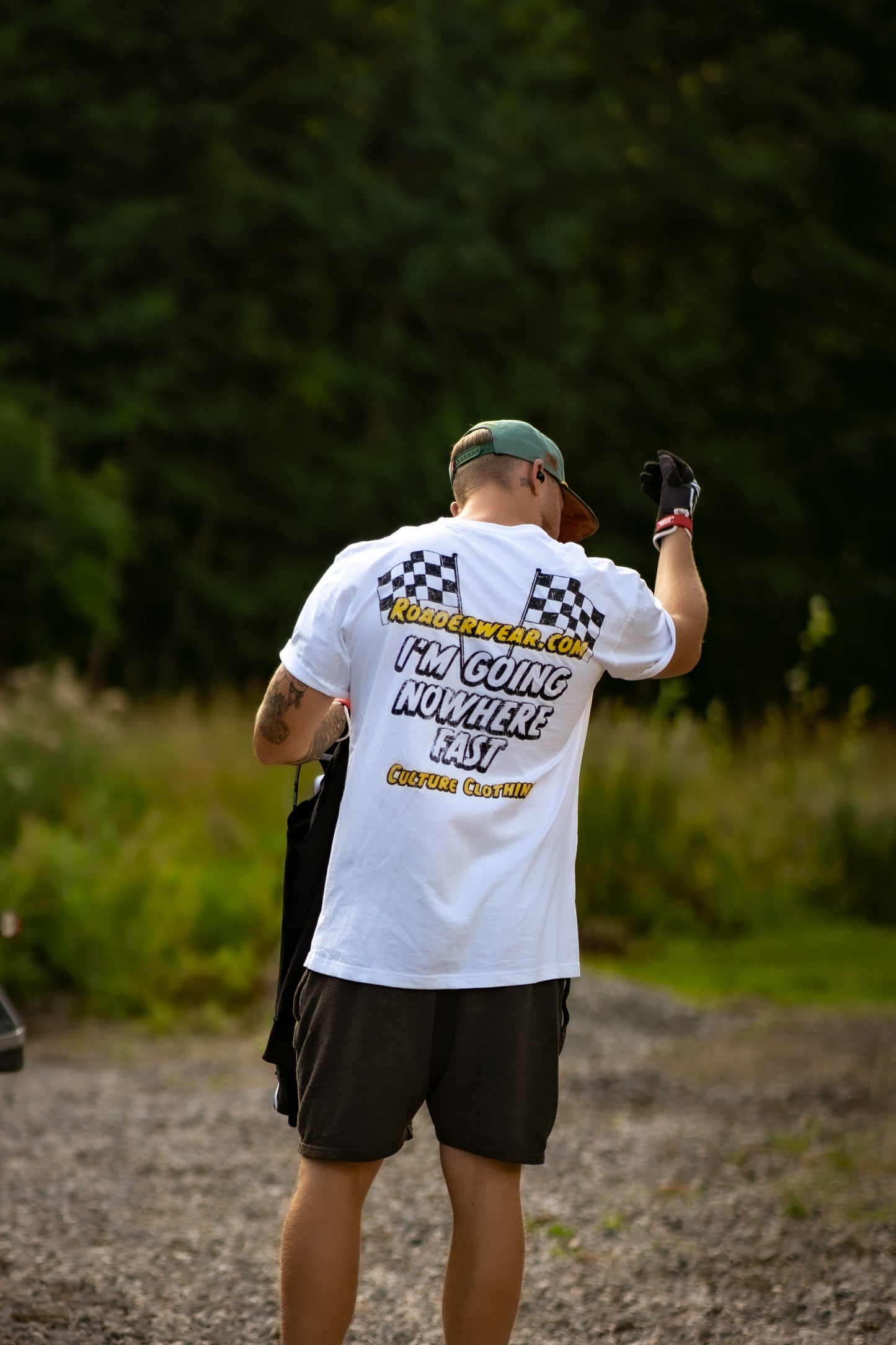 Roaderwear Im Going Nowhere Fast Vit Classic T-shirt