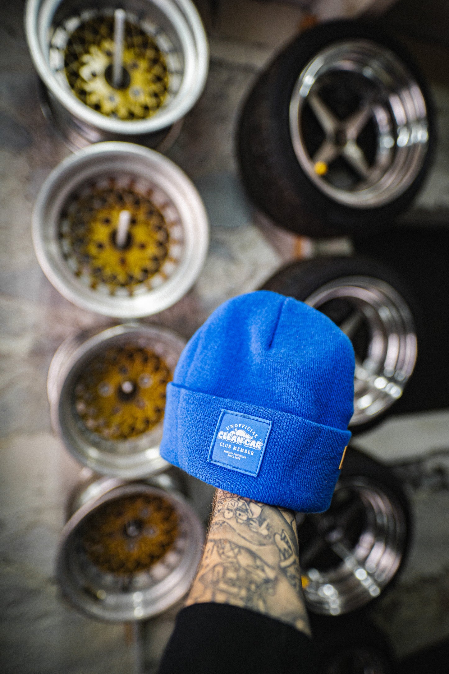 Roaderwear Beanie Blue Clean Car Club