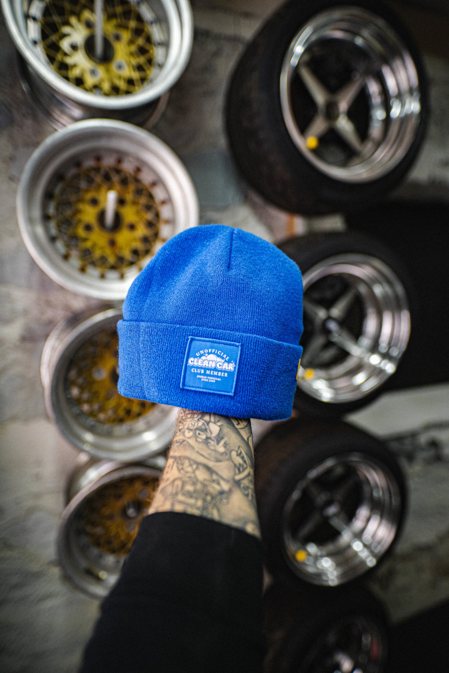 Roaderwear Beanie Blue Clean Car Club