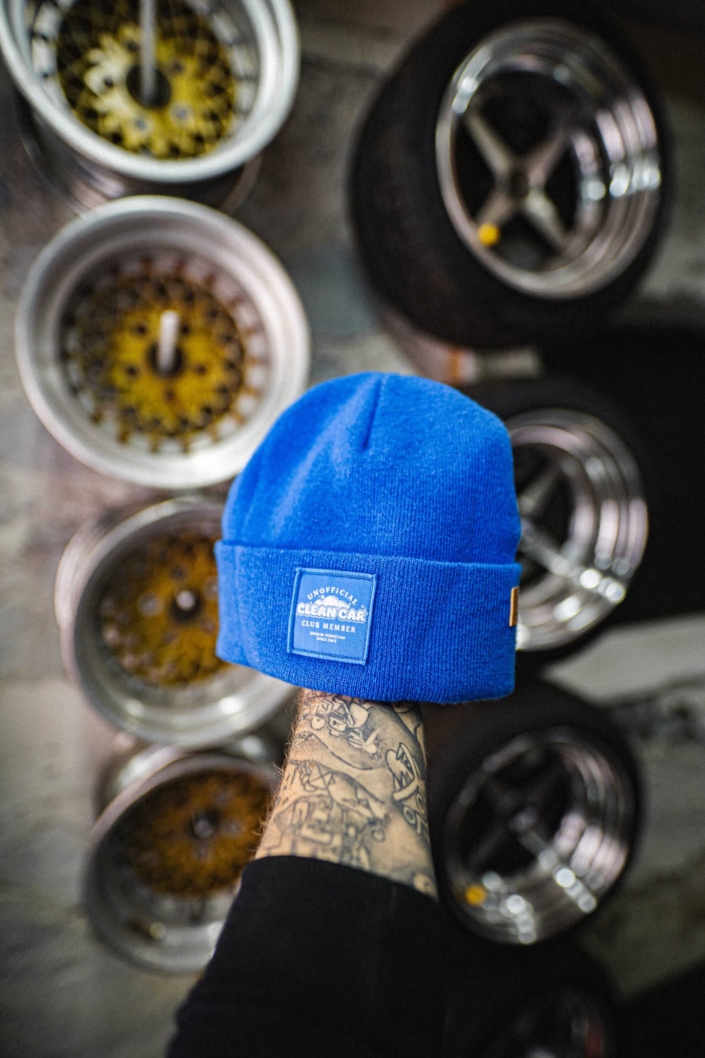 Roaderwear Beanie Blue Clean Car Club