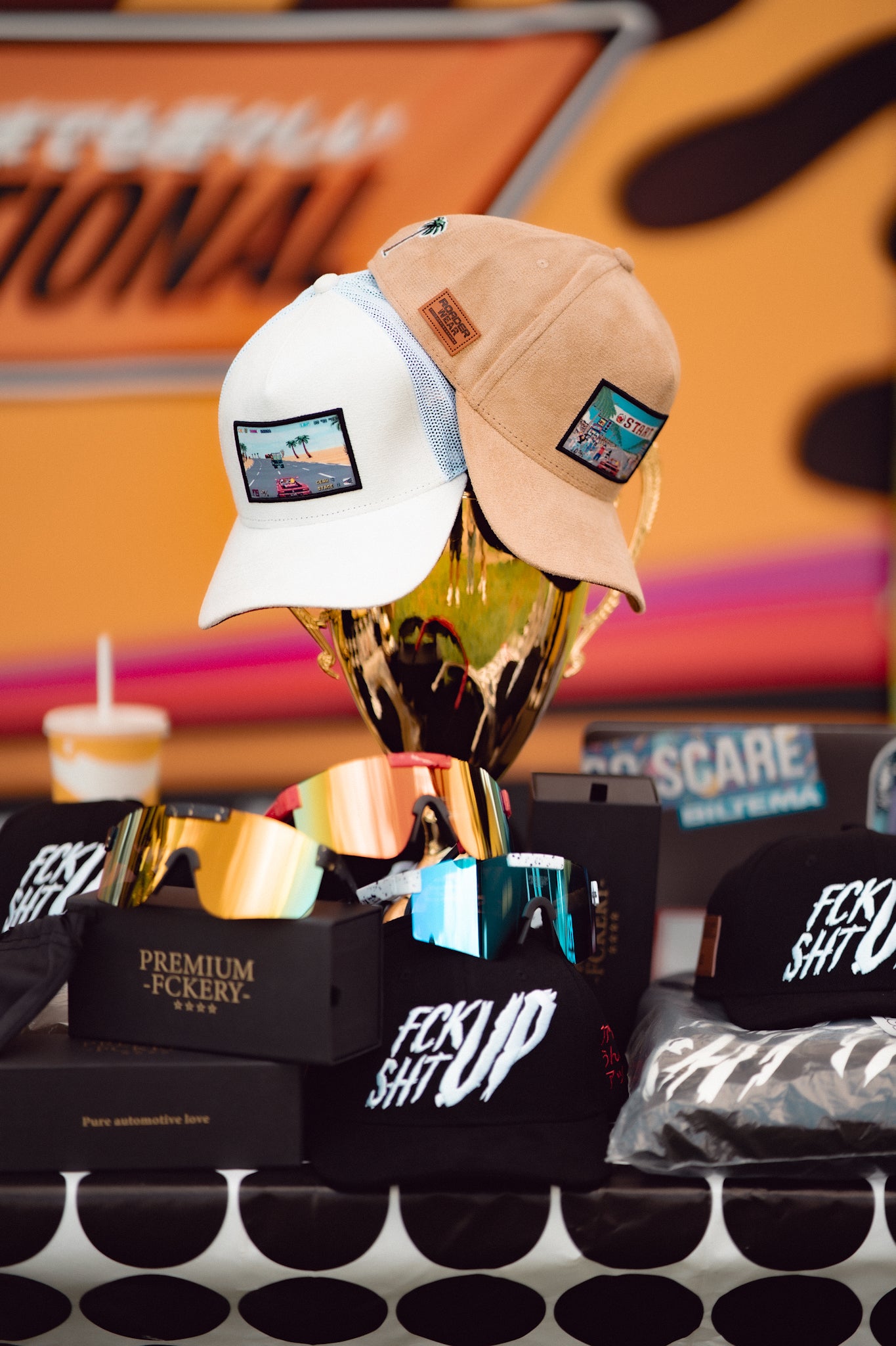 The Sand Outrun Patch Trucker Snapback Classic 5-panel