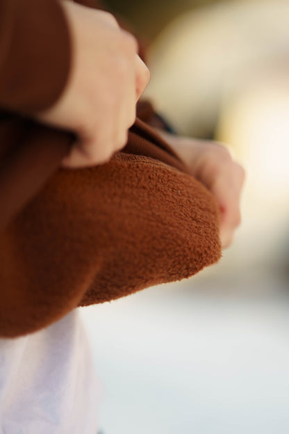Onroaders Hoodie Embossed Logo Brown