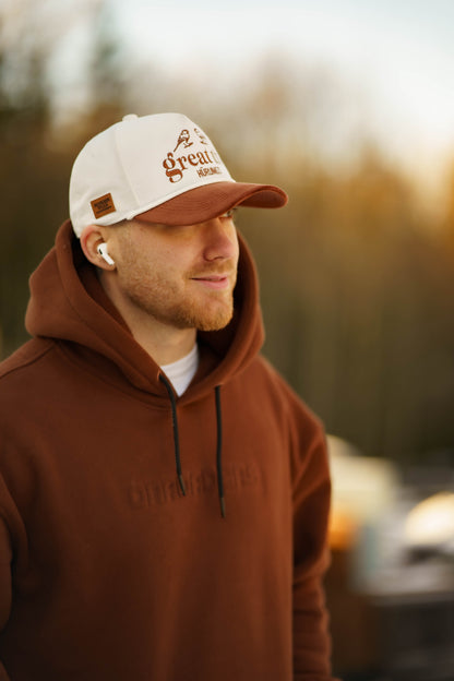 Onroaders Hoodie Embossed Logo Brown