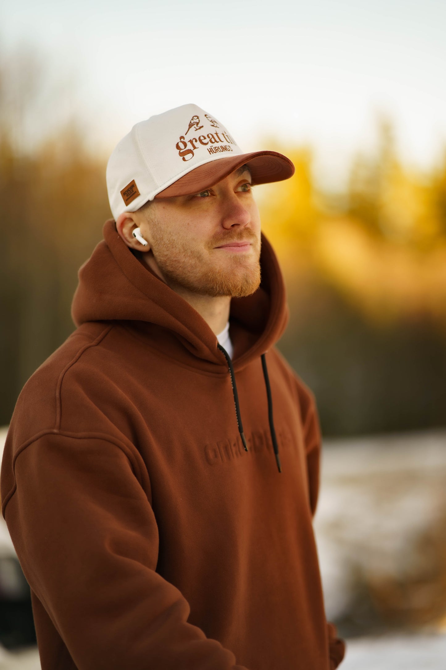 Onroaders Hoodie Embossed Logo Brown