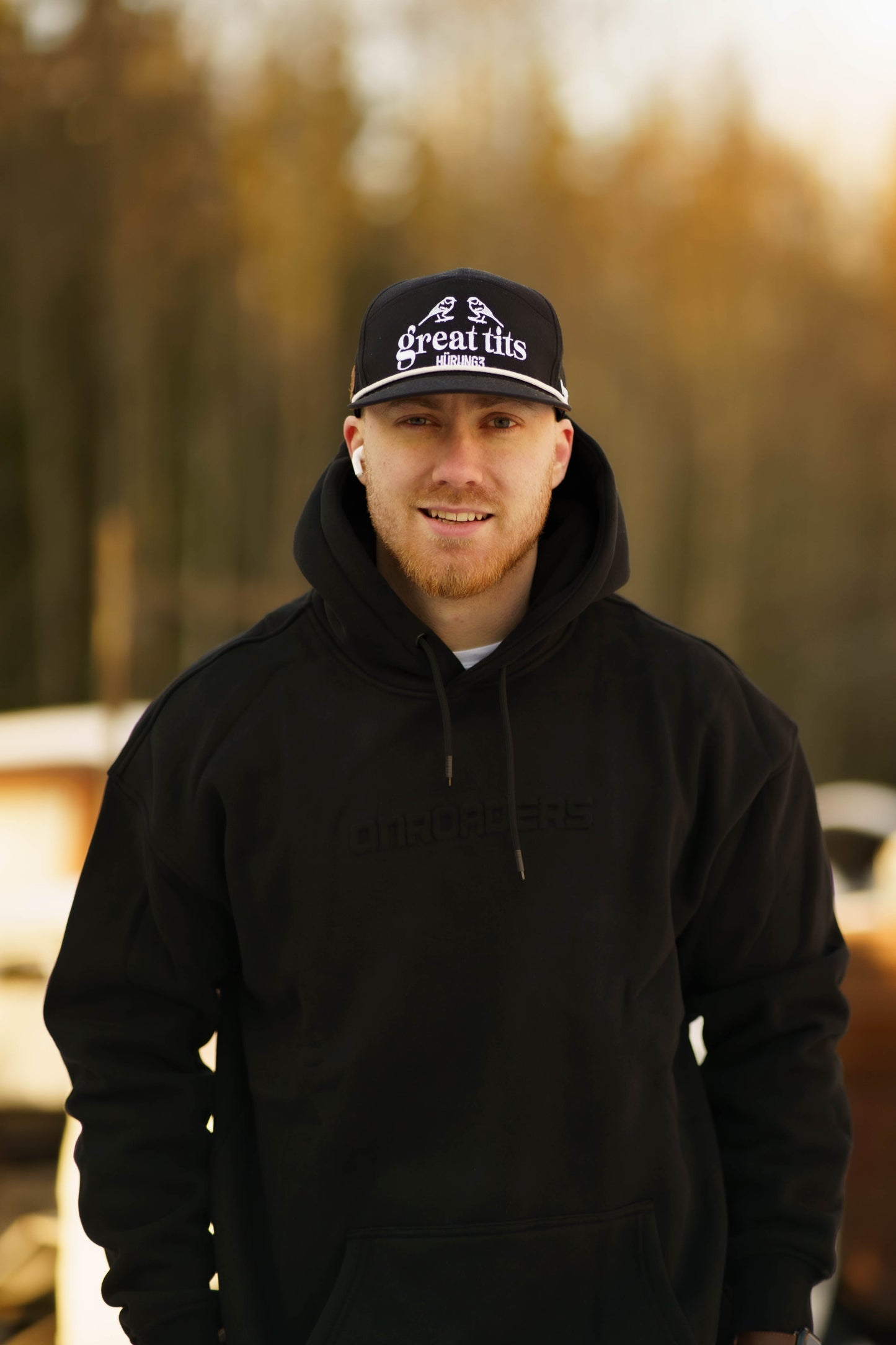 Onroaders Hoodie Embossed Logo Black