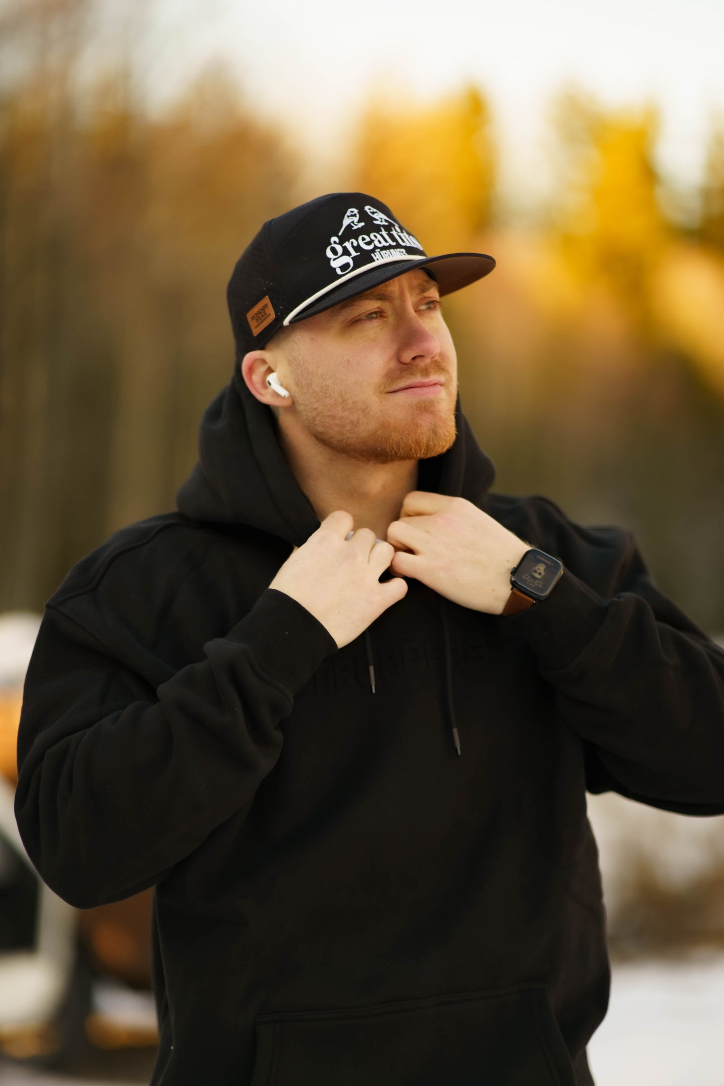 Onroaders Hoodie Embossed Logo Black