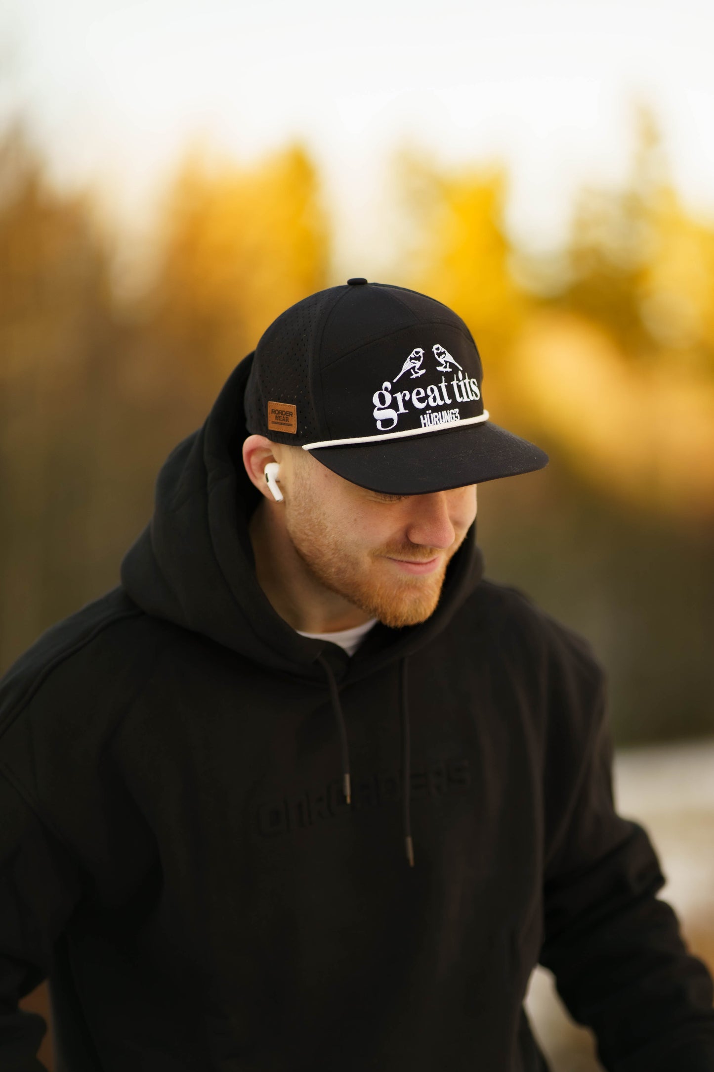 Onroaders Hoodie Embossed Logo Black