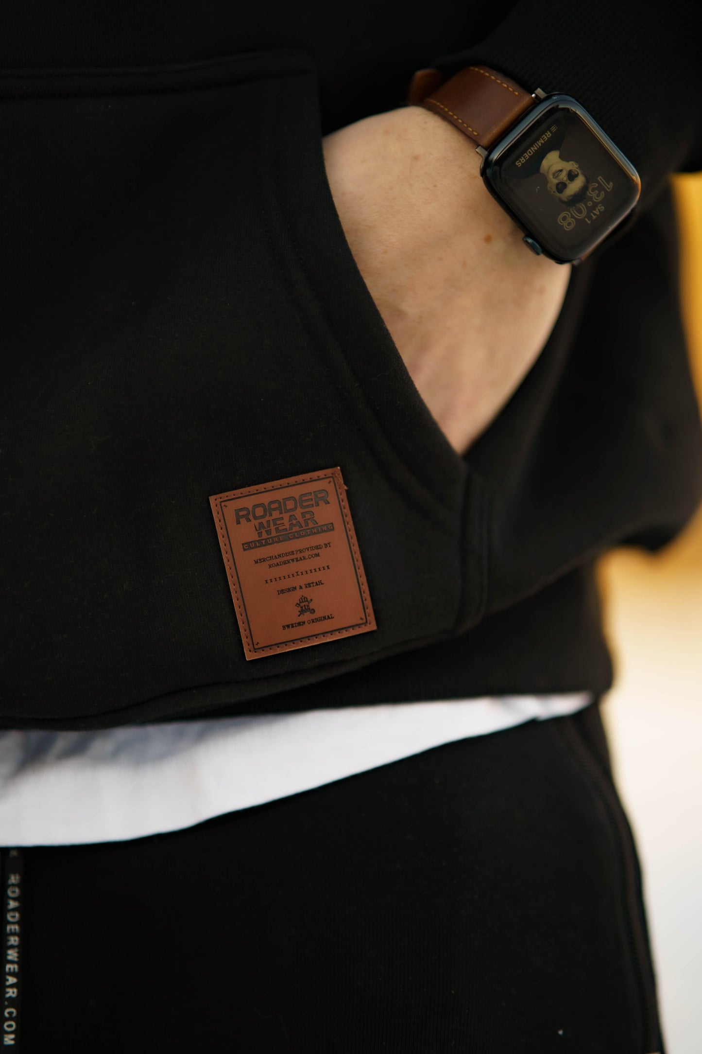 Onroaders Hoodie Embossed Logo Black