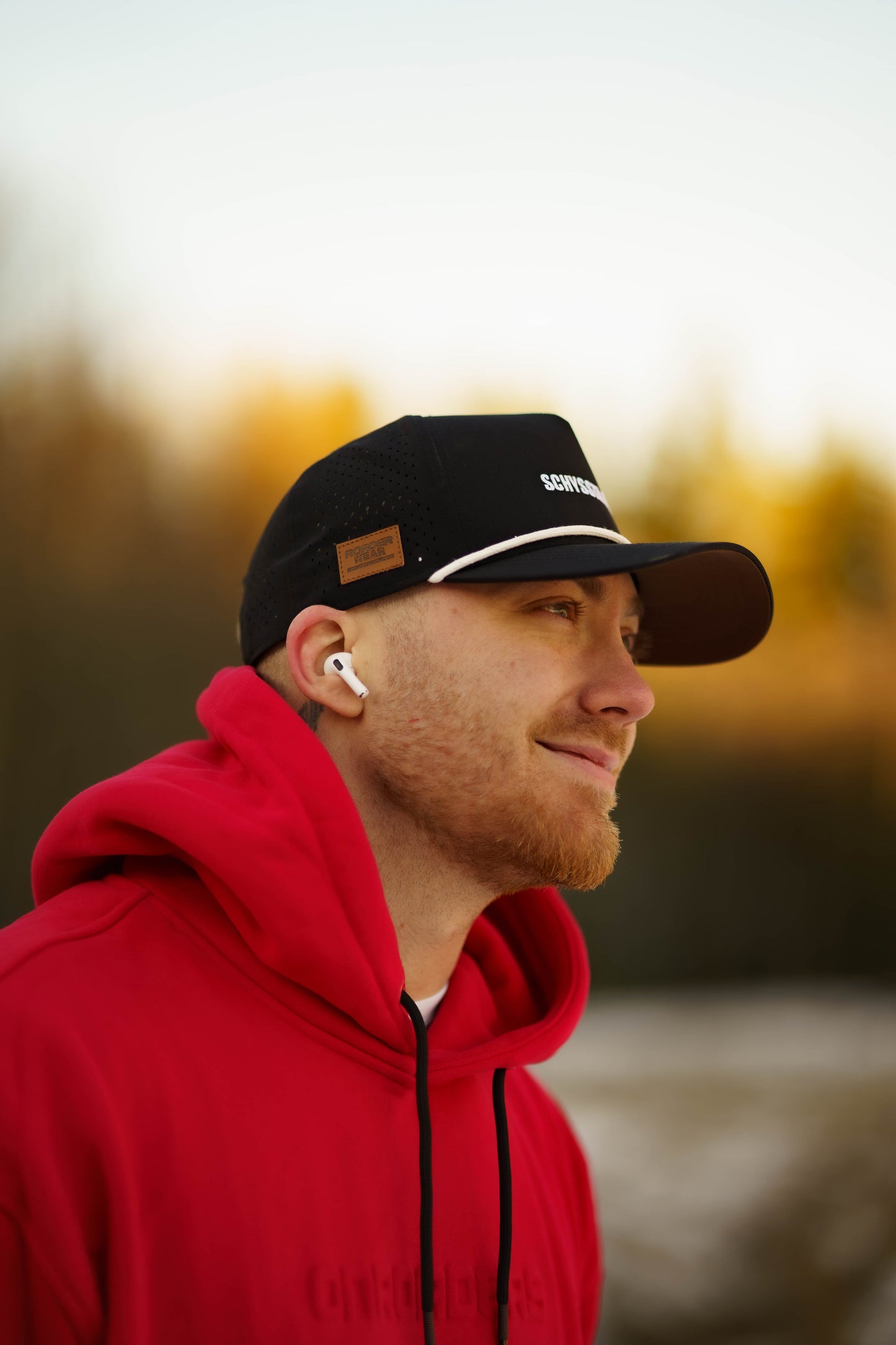 Onroaders Hoodie Embossed Logo Red