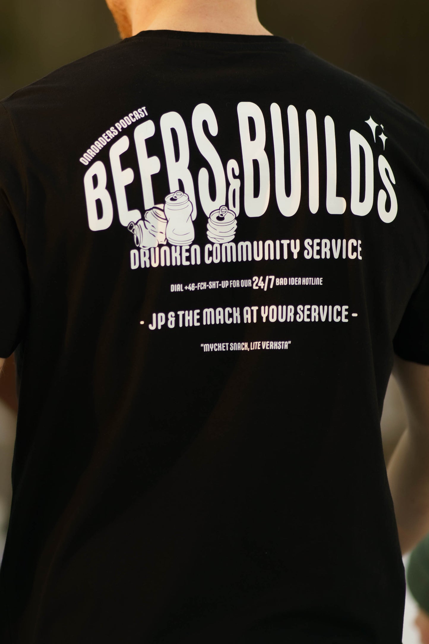 ONROADERS PODCAST BEERS N BUILDS T-SHIRT