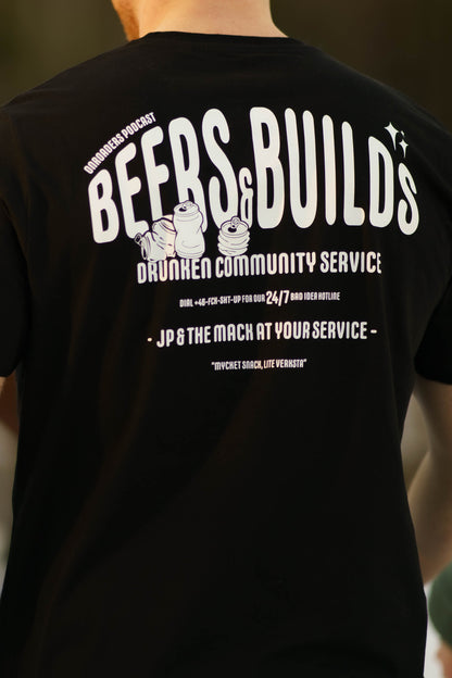 ONROADERS PODCAST BEERS N BUILDS T-SHIRT