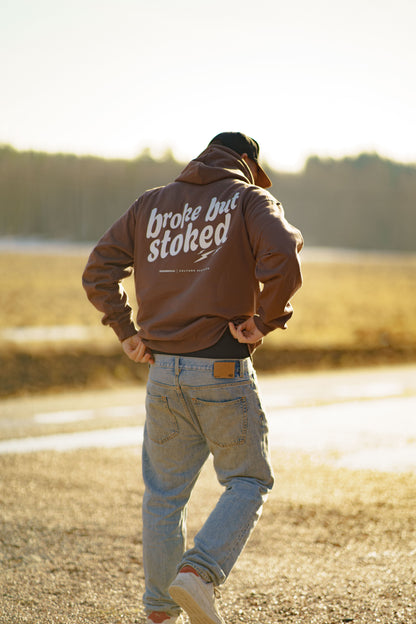 “Shitbox” Hoodie – Mocha / Vit