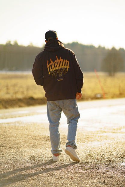 Fckshtup Flames Hoodie – Brun / Brown